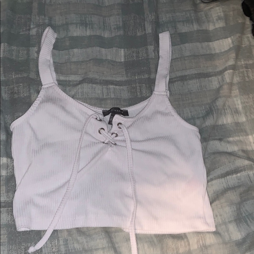 White crop top
